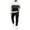 White, variant on Track Suits Mens 2 Pieces Set Hoodie Pullover Sweatshirts for Men With Pockets And Joggers Sweatpants