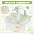 thumbnail image 2 of FKSZLL Diaper Storage Basket with Compartment Large Capacity Nappy Caddy Organizer with Handle Storage Wet Wipe Bathing Supplies Mom's Essentials, 2 of 10