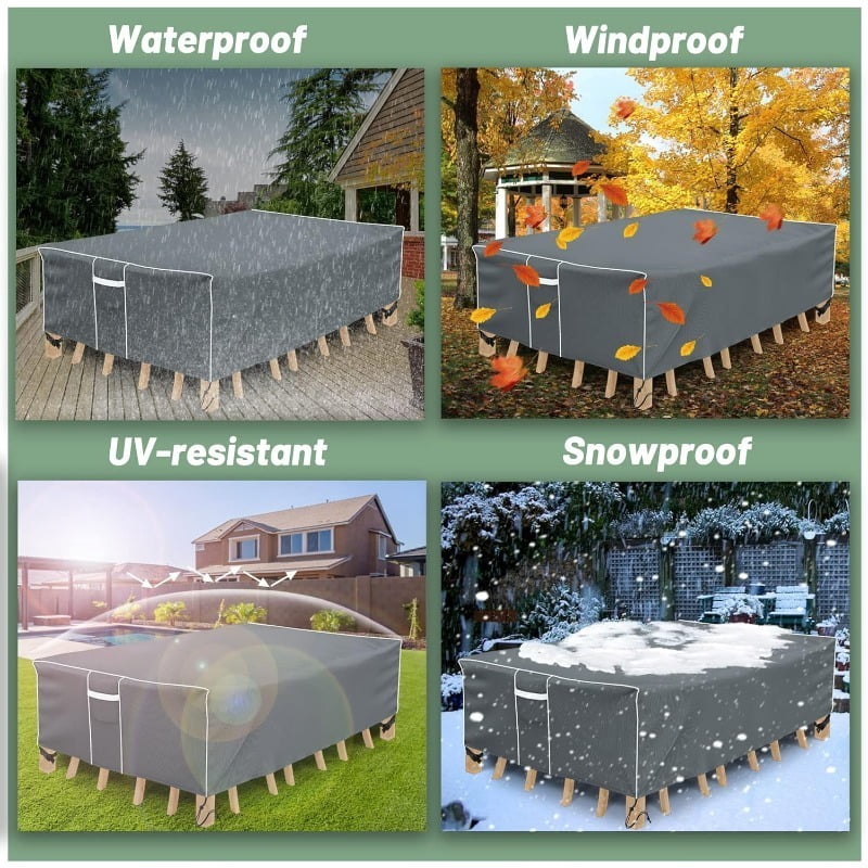 Patio Furniture Covers, Outdoor Furniture Cover Waterproof, General Purpose, Outside Table and Chair Covers