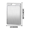 thumbnail image 2 of Qocolhg Cutting Board Double Sided,Large Size,304 Stainless Steel Cutting Board for Kitchen Meat,Food-Grade,Stainless Steel and Wheat Straw PP,Easy to Clean,Dishwasher Safe,non toxic Chopping Board, 2 of 5