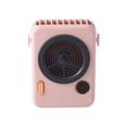 thumbnail image 2 of Ventilador para colgar en el cuello Ventilador recargable eléctrico digital LED Enfriador de forma de cámara portátil ajustable, Rosa Advancent HA004178-02B, 2 of 6