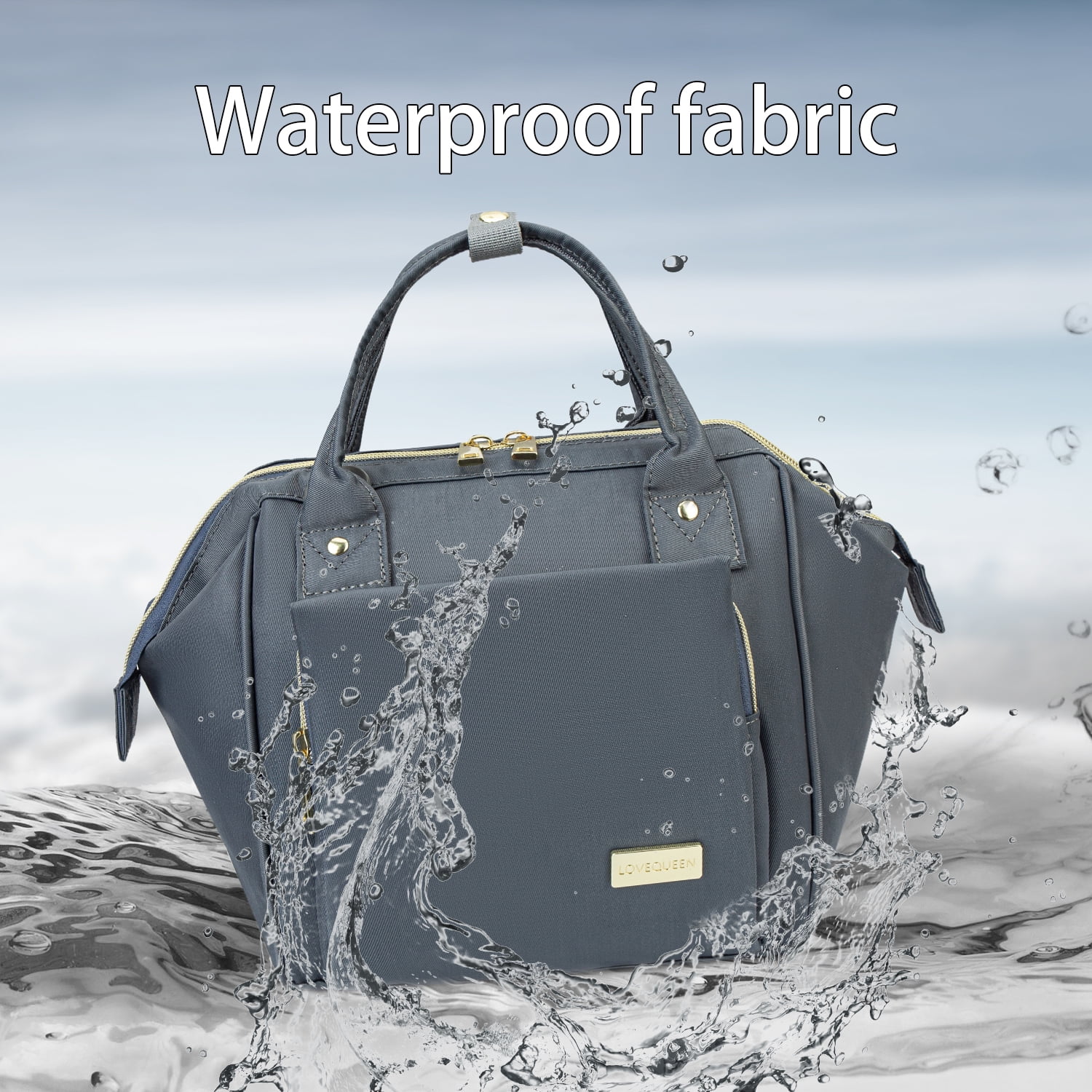 Baby Diaper Bag Nappy Backpack Waterproof Multi-Function Convertible Mini Smart Diaper Bag Backpack for Outdoor