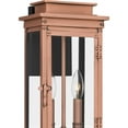 thumbnail image 4 of Quoizel Noelle 2-Light Aged Copper Outdoor Wall Lantern, 4 of 5