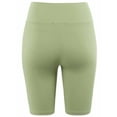 thumbnail image 3 of A2Y Women's Running Exercise High Waisted Bike Cotton shorts Light Sage 1XL, 3 of 3