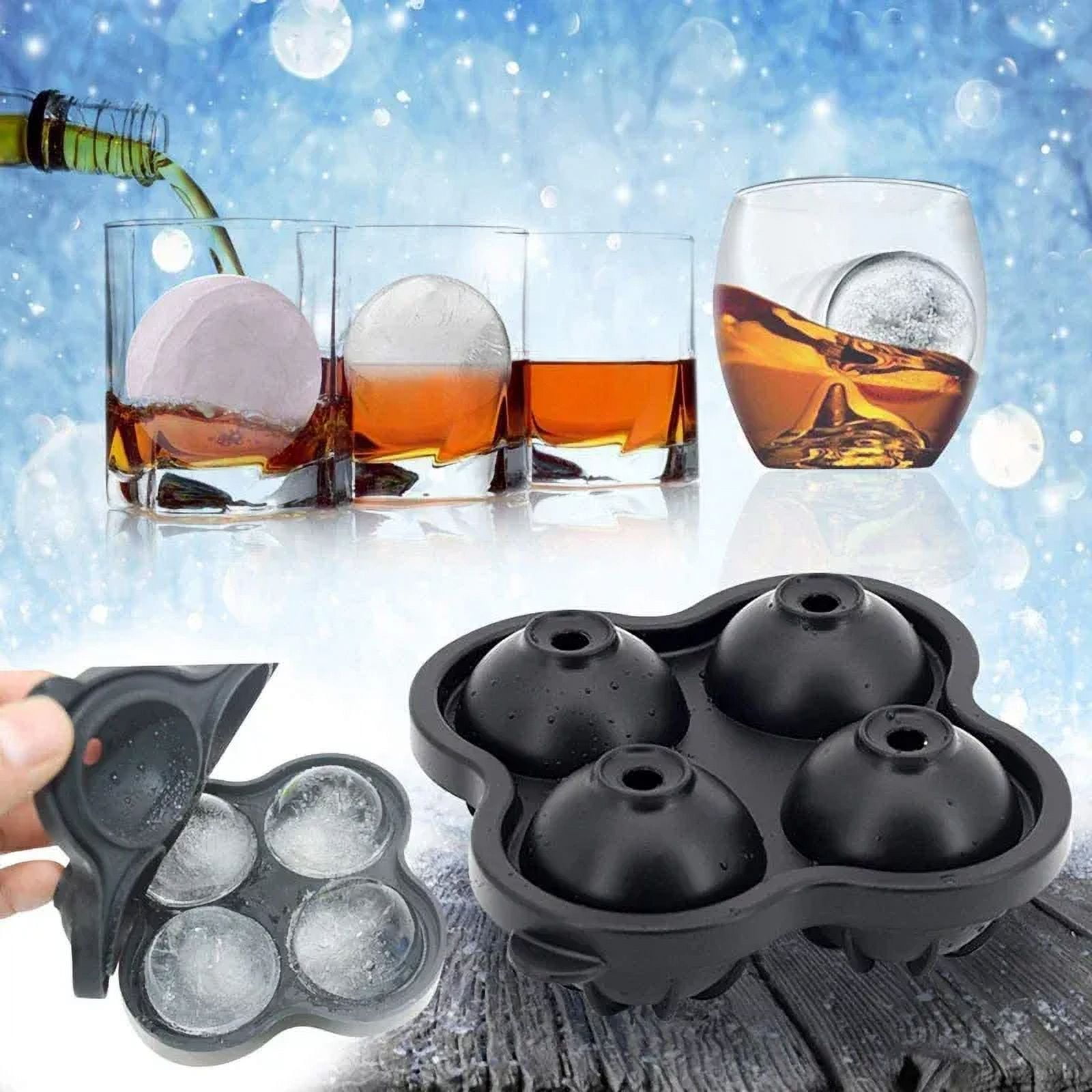 6/8Grid Ice Ball Maker Silicone Ice Cube Mold Tray DIY Freeze Ice Maker Kitchen Barware Tools Perfect for Freezer Cocktail