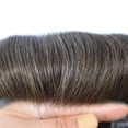 thumbnail image 6 of LYRICAL HAIR Lace Center Toupee for Men Human Hair Replacement System Transparen French Lace with PU Around Mens Toupee Hair Pieces Wig Black Brown Blonde Gray Hair, 6 of 19