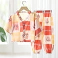 thumbnail image 2 of Dmsael Pjs for Toddler Boys Kids Tops Pants Pajamas Sets 2pc Thin Summer Lounge Pjs Outfits Boys Girls Soft Tshirts Long Pants Sleepwear Clothes, 2 of 5