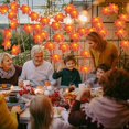 thumbnail image 2 of Fall Decor Thanksgiving Maple Leaves String Lights, 20 LEDs Twinkle Lights Battery Operated, Orange String Light for Thanksgiving Autumn Garland Party Decorations Clearance for Home Outdoor Indoor, 2 of 6