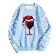 thumbnail image 4 of EHQJNJ Chandails en Molleton à Col Rond pour Femmes Grande Taille Graphique de Noël Pull Col Rond Décontracté Imprimé Festif, 4 of 4