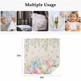 thumbnail image 5 of Easter Eggs Cloth Napkins, Spring Daisy Eucalyptus Leaves Rustic Burlap Washable and Reusable Dinner Napkins Set of 4, Table Napkin for Kitchen Party Birthday Wedding Hotel Housewarming 20"x20", 5 of 9