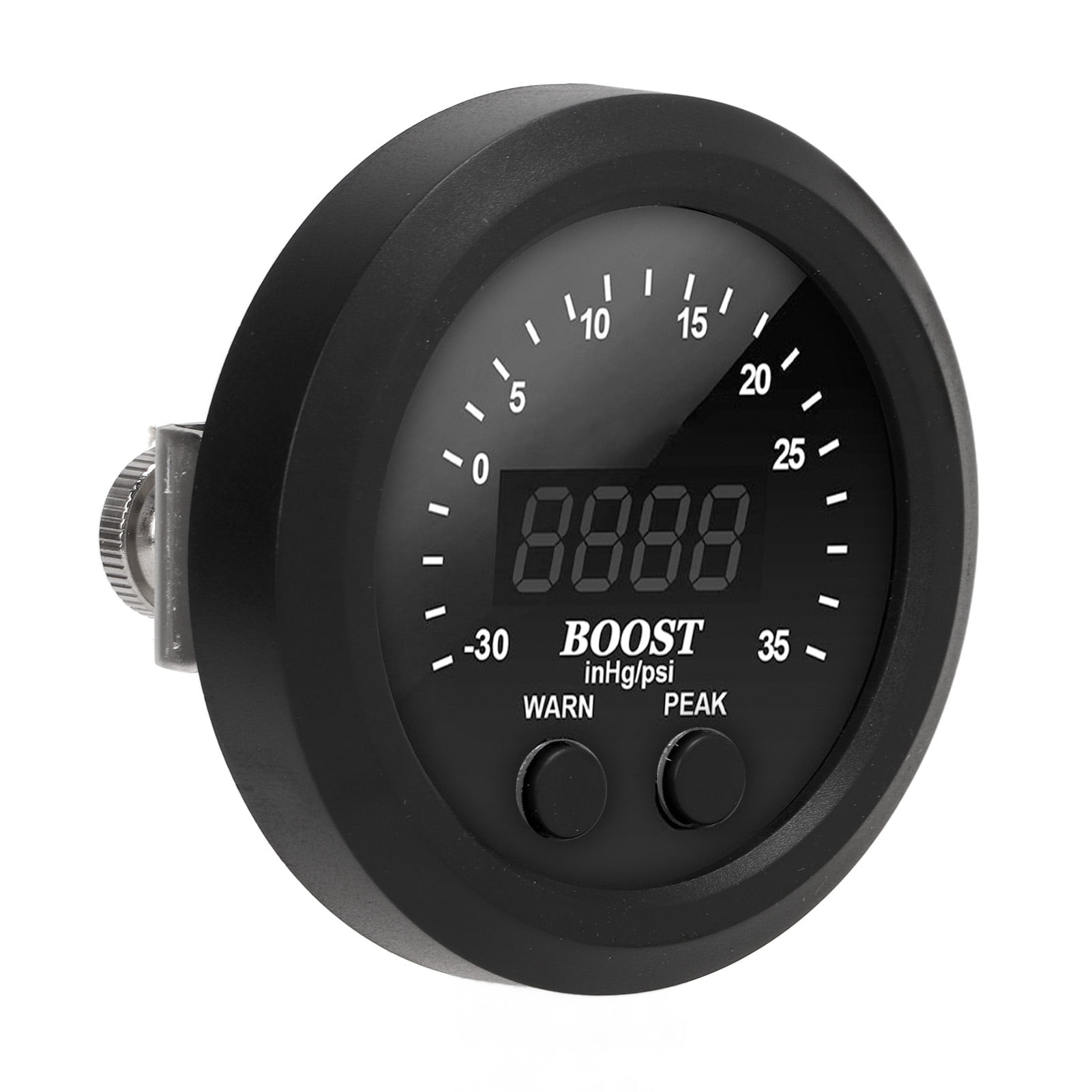 Boost Gauge Kit, Boost Gauge 60mm/2.4in Accurate Display 3035PSI 12V With Sensor LED Indicator
