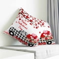 thumbnail image 3 of Valentine's Day Pillow Covers 16x16 Inch Decorative Throw Pillow Cover, Love Tree Branches Truck Roses Buffalo Plaid Sofa Pillowcases Accent Cushion Case Home Decor Bedroom Living Room, 3 of 6