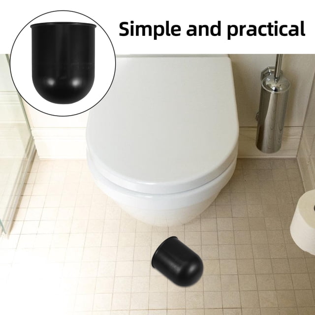 Raindrops 2 Pcs Cuvette de Toilette Gobelet ABS Noir Pièces de Toilette pour Hôtels Rangement Multifonction