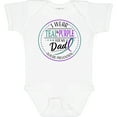 thumbnail image 3 of Inktastic Suicide Prevention I Wear Teal and Purple for My Dad Boys or Girls Baby Bodysuit, 3 of 5