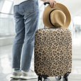 thumbnail image 2 of Brown and Black Leopard Print Luggage Cover Fashion Suitcase Cover Baggage Covers Fit 25-28 Inch Luggage (Go Travel), 2 of 5
