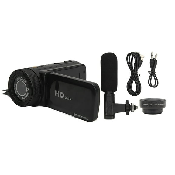 New Video Camera Camcorder Supporting Stereo Recording 2.4 Inch IPS USB Interface Digital Camera Recorder for Travel