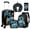 5PC Black Game Kids Luggage Set, variant on 5Pcs Kids Luggage Set for Girls, 16" Butterfly Hardside Spinner Suitcase with Wheels, Airline Approved Carry-On Rolling Travel Case for Toddlers (Pink)