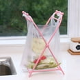 thumbnail image 2 of Luckyn Foldable Trash Bag Holder Portable Garbage Bag Rack Waste Sorting Plastic Frame, 2 of 6