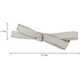 thumbnail image 3 of GFDYREE 2 Pcs Pinces Crocodile Adorables pour Filles 3,5 Pouces Pinces à Nœud pour Cheveux, 3 of 3