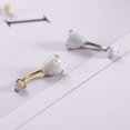 thumbnail image 4 of Woeilo 14g Belly Button Rings Titanium Belly Navel Ring Internally Threaded Belly Button Jewelry Waterdrop Navel Jewelry Navel Belly Piercing Jewelry Navel Barbell Stud, 4 of 5