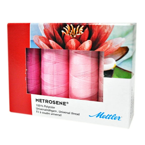 Mettler Metrosene 4 Spool Thread Set Pink