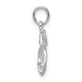 thumbnail image 3 of FJC Finejewelers 925 Sterling Silver Polished 3D Cut-out Star of David Charm 19 x 10 mm, 3 of 6