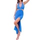 thumbnail image 3 of VISgogo Vestido Casual para Mujer, Color Sólido Sin Mangas Sin Espalda Slim-Fit Split Halter Vestido Largo VISgogo moda, 3 of 6