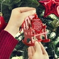 thumbnail image 4 of Christmas Wooden Crafts Small Rocking Chair Paradise Souvenir Decoration Set Chair With Tag Red Bag Included 0.154 Pounds, 4 of 8