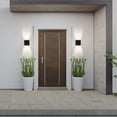 thumbnail image 6 of LEEKI LED Aluminum Waterproof Wall Lamp - Waterproof Outdoor Light - 3000K Outdoor Wall Light Warm Light (Black, 12W), 6 of 8