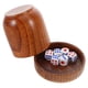 thumbnail image 2 of 1 juego de dados de madera para juegos de mesa, apilables, con tapa y dados, para fiestas y juegos de mesa., 2 of 8