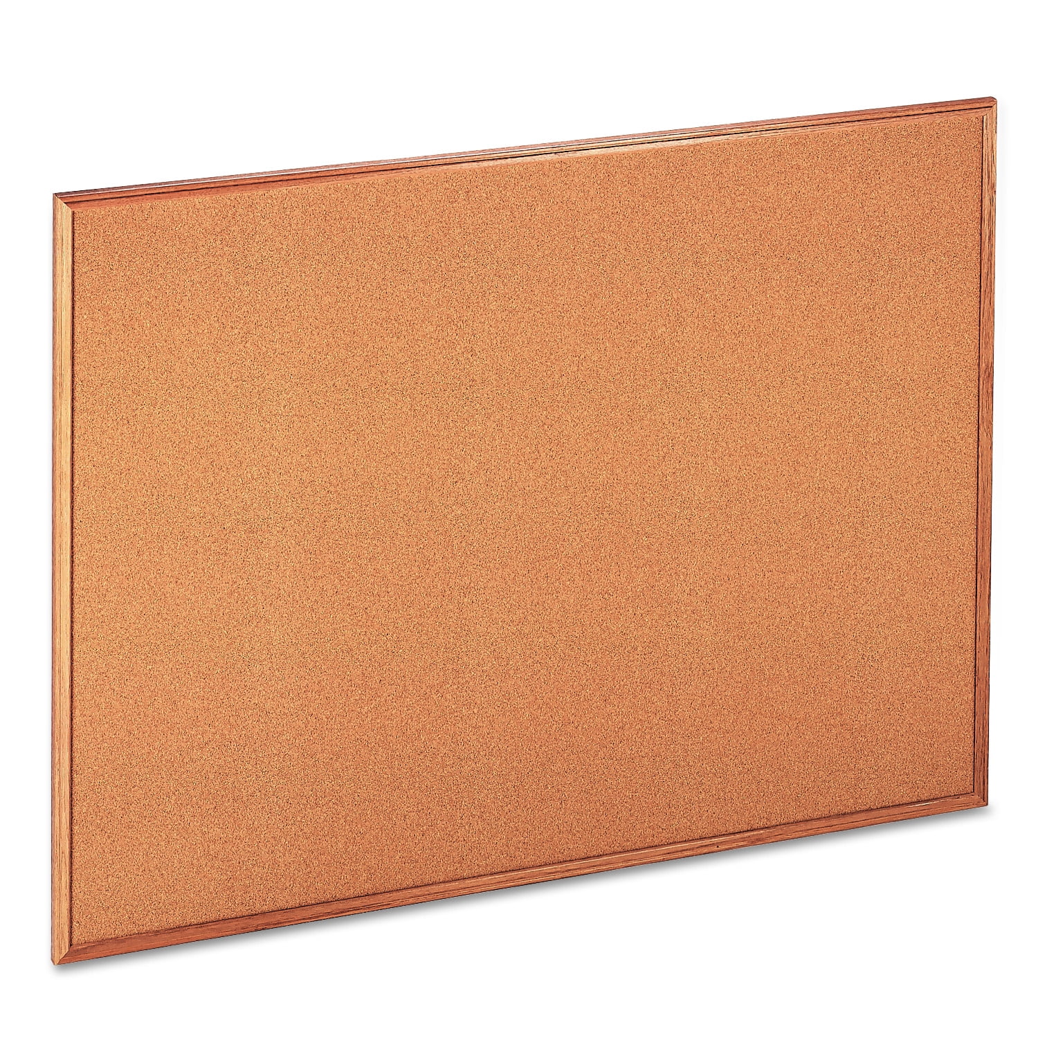 23 inch x 35 inch Wood, Oak Frame Cork Board Bulletin Board Framed Corkboard