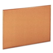 Universal Natural Cork Board, 48" x 36", Oak-Finished Frame