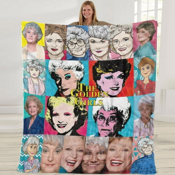 Golden Girls Gifts Present Throw Blanket Music Fans Bedroom Decorations 50X60 in