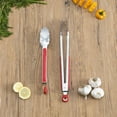 thumbnail image 2 of Home Basics KT41153 Stainless Steel with Silicone Handle Tongs Set - 2 Pieces, 2 of 2