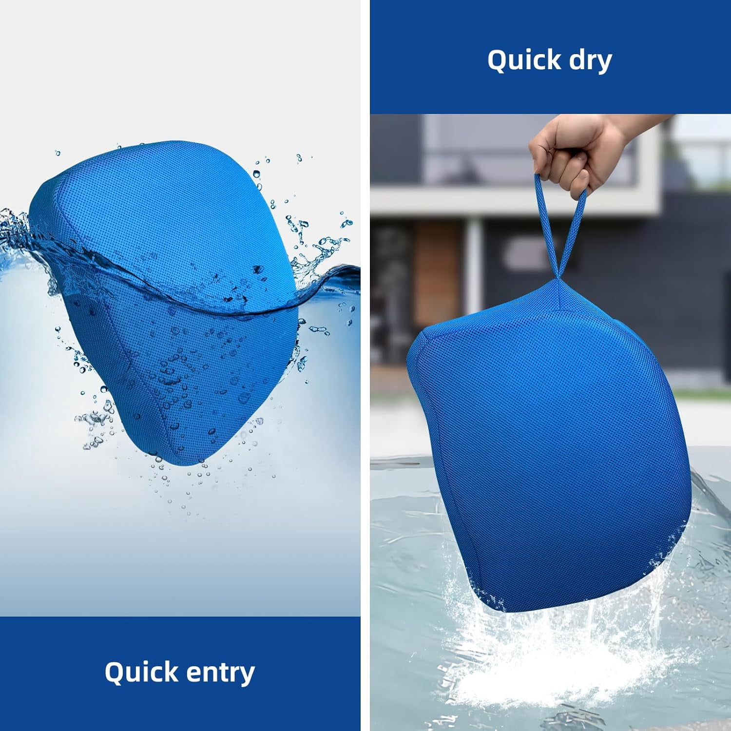 Hot Tub Booster Seat for Adults, Quick-Drying Portable Cushion with Weighted Module for Quick Sinking, Suitable for Hot Tub Booster Seat, Inflatable Hot Tub, Pool