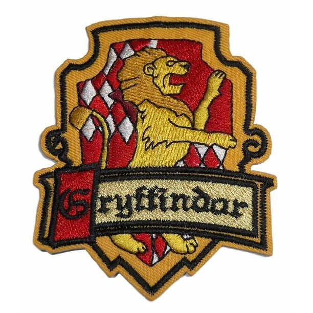 Harry Potter Gryffindor Crest 3 1 2 Tall Embroidered Patch Walmart Com