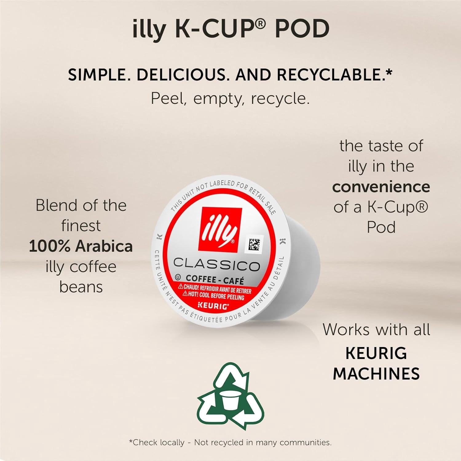 illy K-Cup Coffee Pods, Intenso Bold Roast, 100% Arabica, 32 Ct