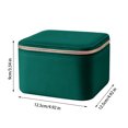 thumbnail image 3 of Ovzne Storage Box Covered Storage Box Leather Jewelry Boxes For Travel Jewelry Box Convenient Travel Packaging Bag Jewelry Storage Box Earrings Divided Storage Box On Clearance, 3 of 5