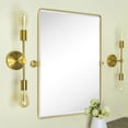 thumbnail image 5 of TEHOME Woodvale Rectangle Vertical Metal Wall Mirrors 40" x 30" - Brushed Gold, 5 of 5