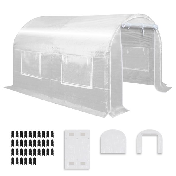Yardgrow Greenhouse Replacement Cover HalfTransparent Greenhouse Cover