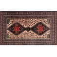 thumbnail image 1 of Ahgly Company Indoor Rectangle Traditional Dark Almond Brown Persian Area Rugs, 4' x 6', 1 of 6