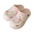 thumbnail image 5 of Zapatos de verano para mujer con agujeros en forma de diamante y agua, para usar en la playa, con suela gruesa y suave de EVA, con colores en contraste creativos Baotou, 5 of 5