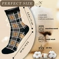 thumbnail image 4 of 5 Pairs Women's Floral Cotton Vintage Pattern Crew Novelty Ankle Ruffle Warm Casual Dress Socks, 4 of 6