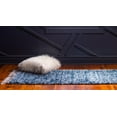 thumbnail image 4 of Rugs.com Athena Shag Collection Rug – 2' 2 x 6' Runner Blue Shag Rug Perfect For Hallways, Entryways, 4 of 9