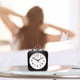 thumbnail image 4 of Despertador pequeño y silencioso con diseño de caramelos creativos de moda, reloj despertador de escritorio con barrido de viento y segundos., 4 of 6