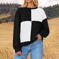 thumbnail image 6 of Oplxuo Womens Colorblock Sweatshirt Casual Long Sleeve Pullover Tops Loose Crewneck Fall Going Out T Shirts, 6 of 7