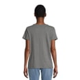 thumbnail image 4 of Time and Tru Women's Short Sleeve Crew Tee (5 Pack), 4 of 5
