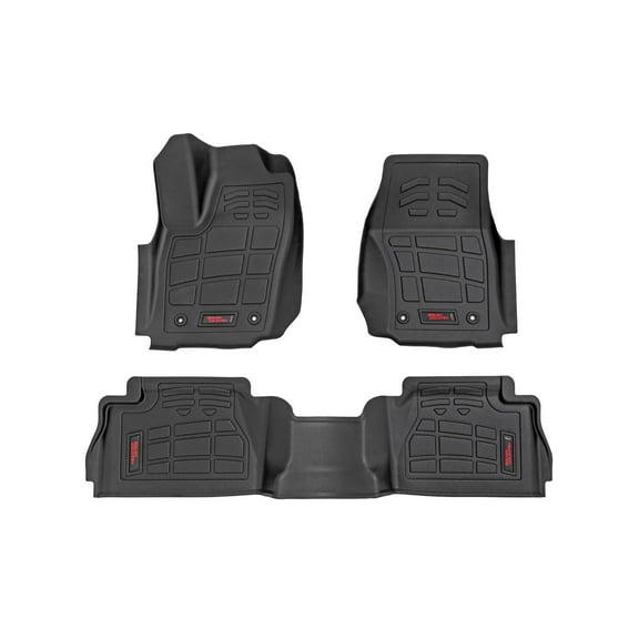 Rough Country Sure-Fit Floor Mats for 24-26 Toyota Tacoma - SM71224