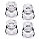 thumbnail image 1 of Juego de 4 portavelas DEYBBY de cristal transparente, 1 of 7
