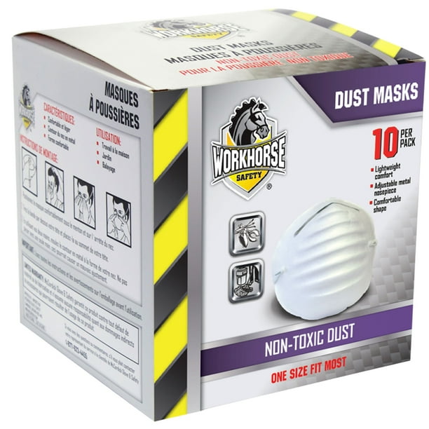 Workhorse Disposable Dust and Cleaning Mask 10 count per pack